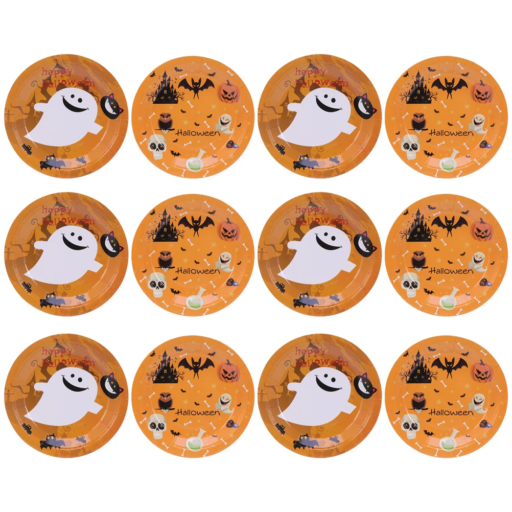 

20Pcs Disposable Paper Plate Funny Round Paper Tableware for Party (No.8 + No.11, 10Pcs/Each)