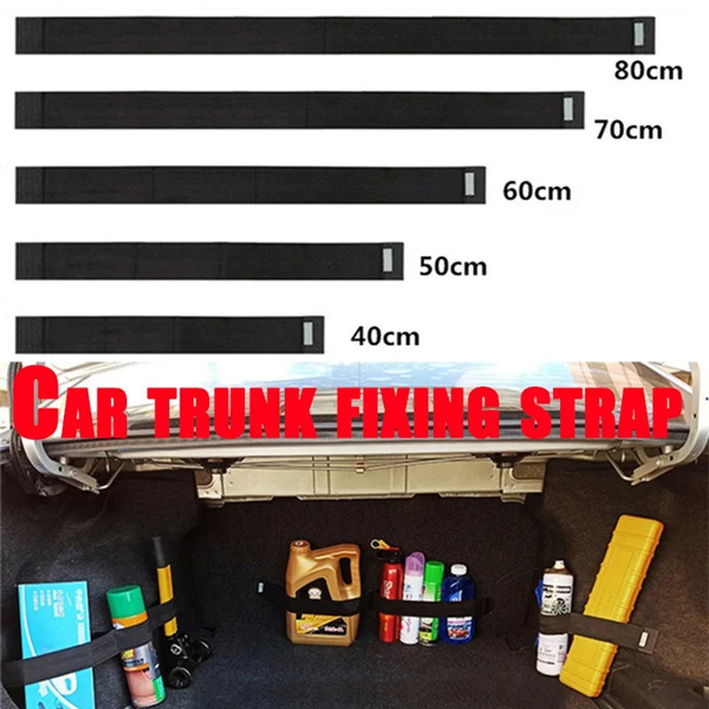 

Car Trunk Organizer Elastic Strong Adhesion Fixed Straps Storage Baggage Debris Anti-drop Nylon Magic Stickers Car Accessories