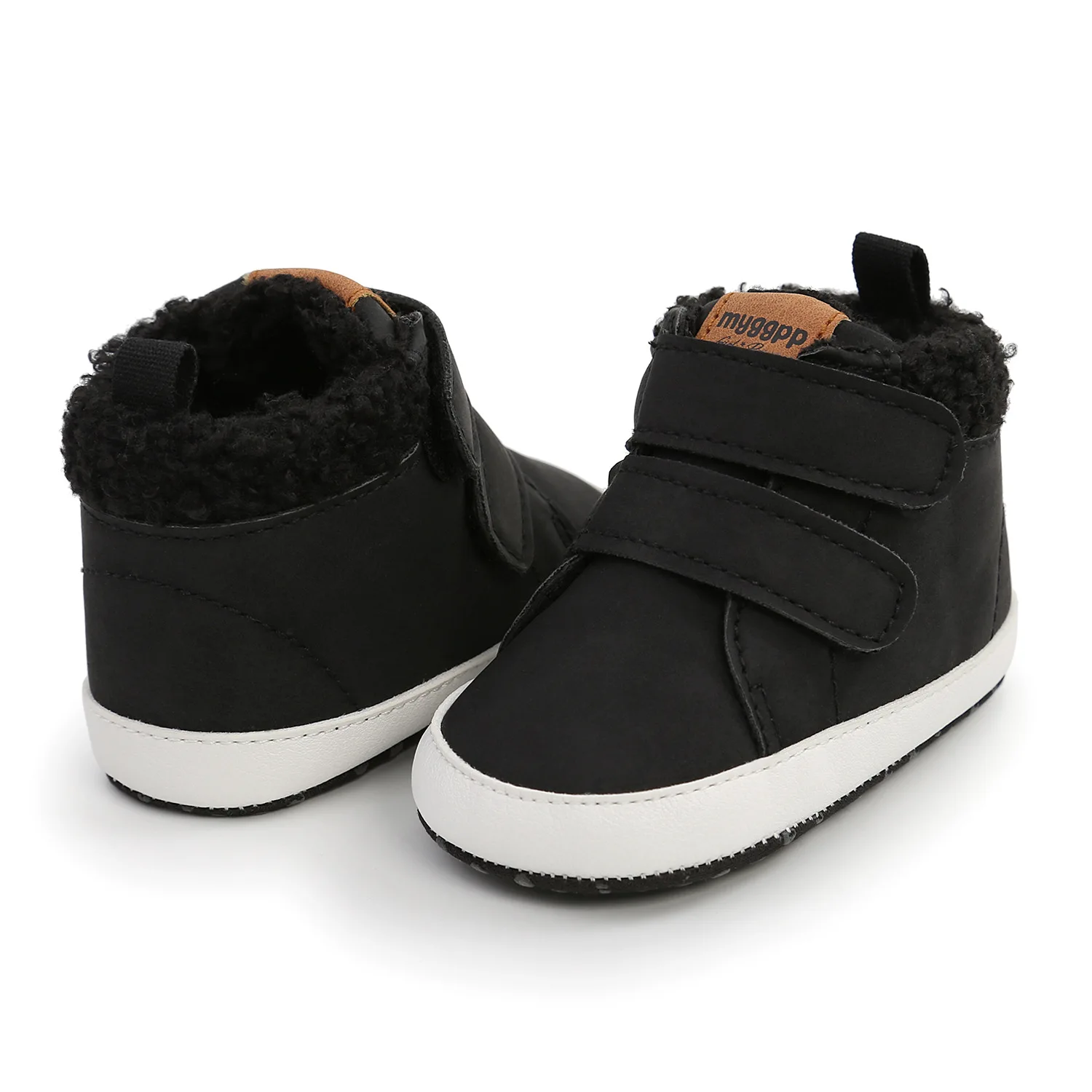 New Baby Boys Girls High Top Cotton Toddler Boots Newborns Prewalkers Winter Keep Warm Moccasins Footwear Shoes First Walkers images - 6