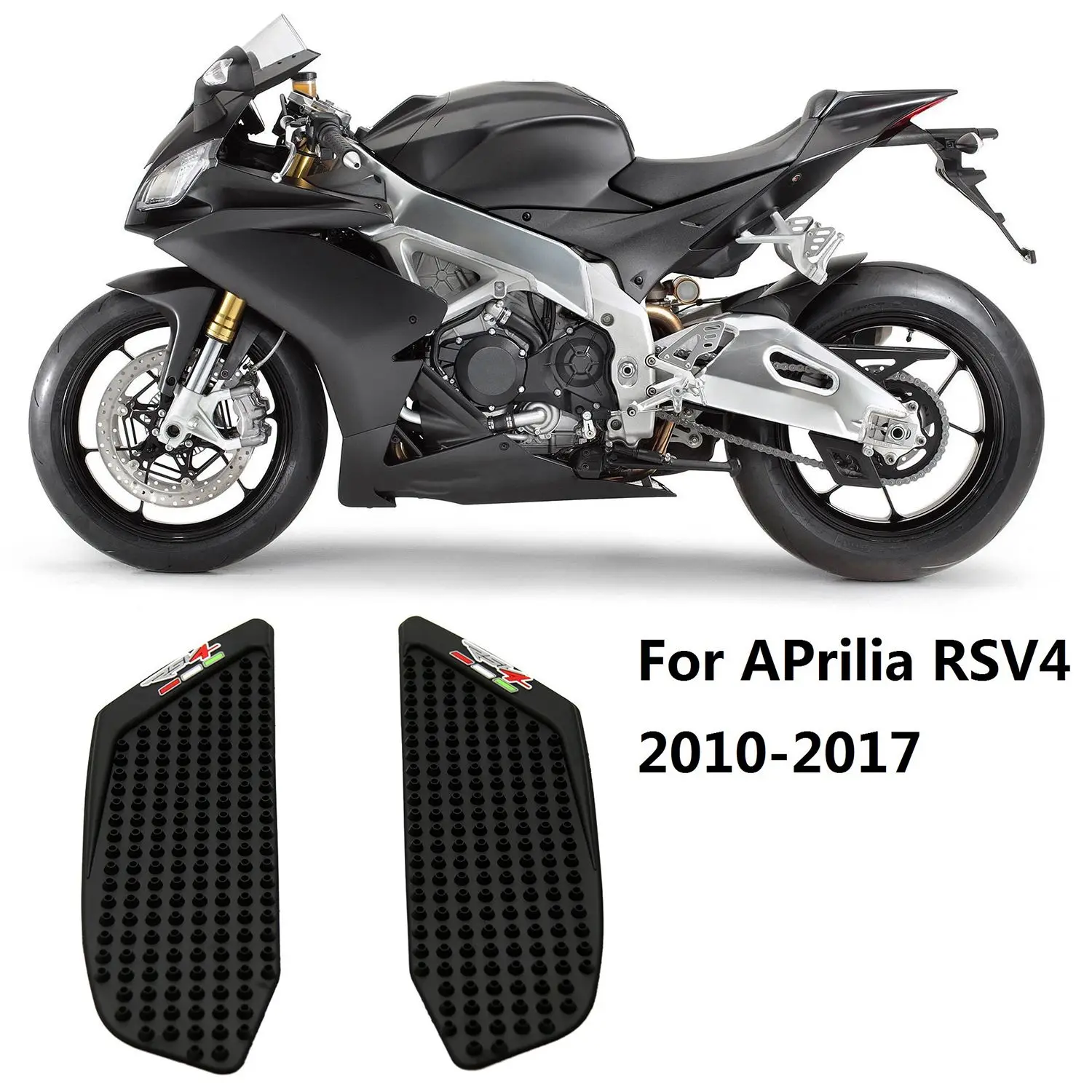 Motorcycle Protector Anti Slip Tank Pad Sticker Gas Knee Grip Traction Side Decal for Aprilia RSV4 2010-2017 | Автомобили и