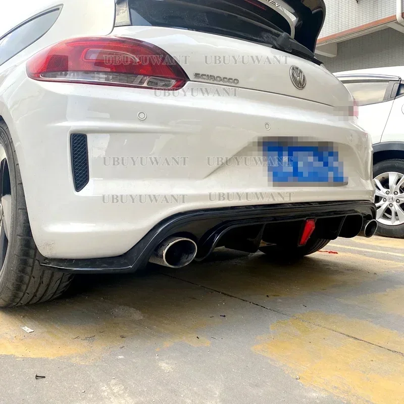 Для Volkswagen Scirocco 2009 2010 2011-2016 (только для R) диффузор заднего бампера спойлер MATT