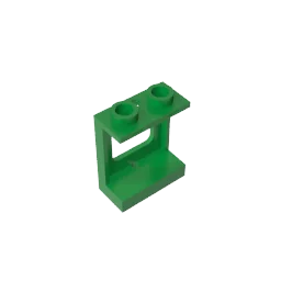 Окно для конструктора gobrick 1x2x2 плоскость одно отверстие сверху и снизу стекла-1x2x2