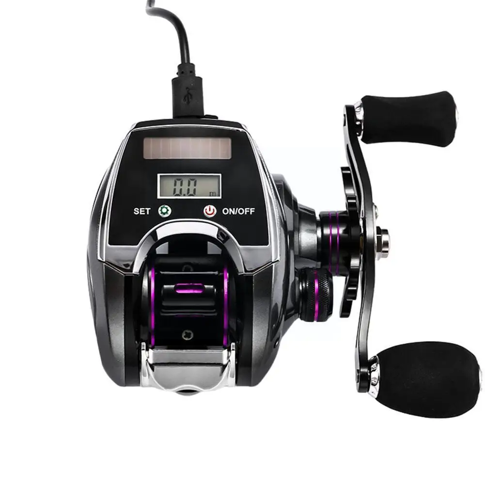 

Катушка рыболовная с цифровым дисплеем, Новая Металлическая электронная катушка для заброса приманки, коэффициент тяги рыбы Univ W1x6