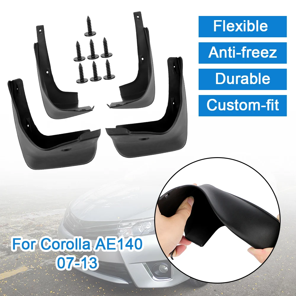

Передние и задние брызговики Брызговики от грязи для Toyota Corolla AE140 2007-2013 4 шт./компл. Автомобильные Брызговики, автомобильные аксессуары