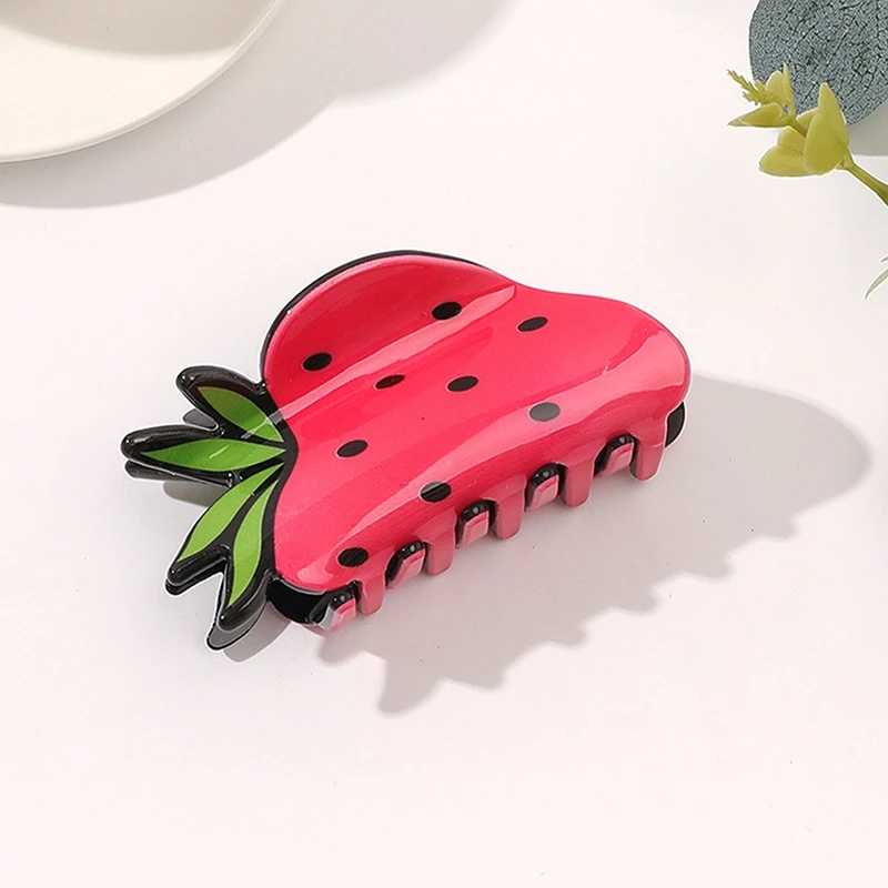 Заколка для волос в виде овощей и фруктов