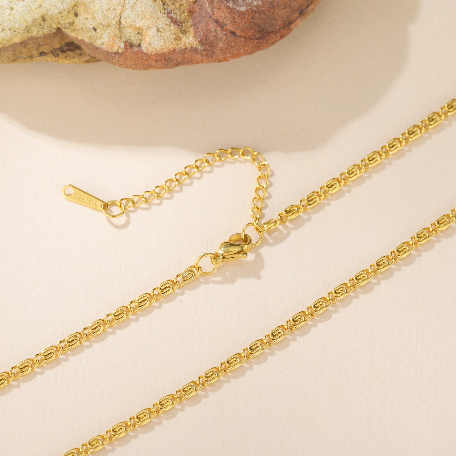 Teamer модная цепочка скрепка для бумаг женщин и мужчин минималистичное колье из