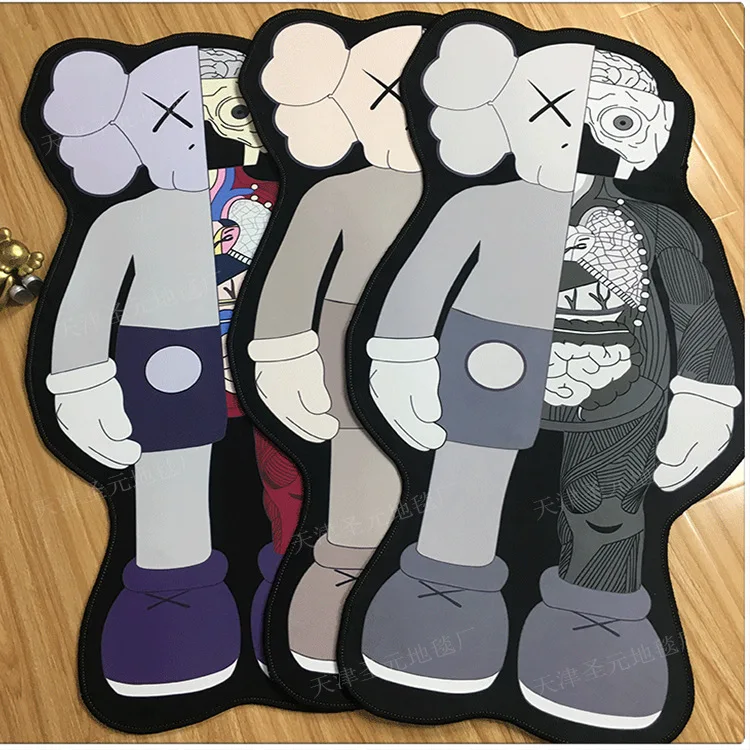 creative kawed semi anatomical character bedroom carpet bathroom floor mat personalized absorbent sesame street carpet free global shipping