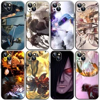 japan naruto anime phone case for iphone 11 13 12 pro max 12 13 mini x xs xr max se 6 7 8 plus coque silicone cover back