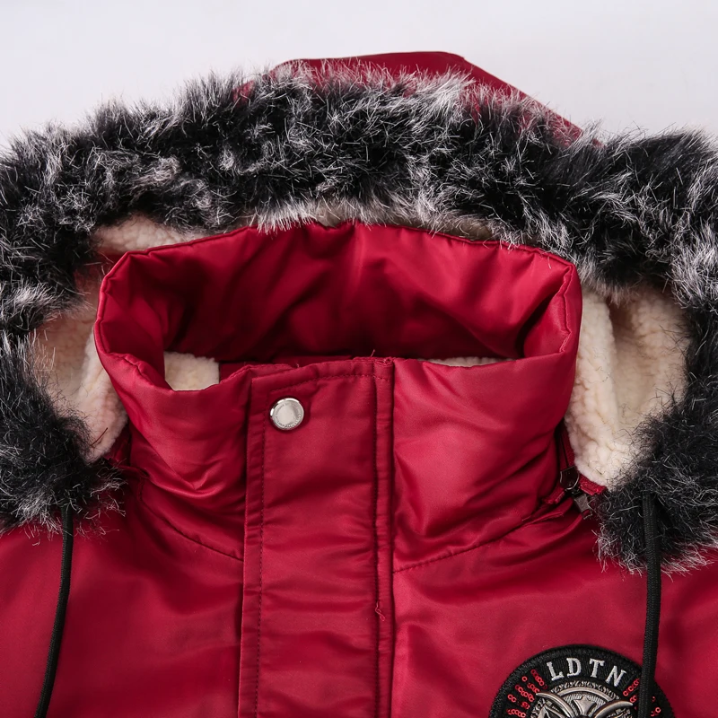 Winter Mens Outdoor Vintage Parkas Jackets 2023 Windbreaker Hat Detachable Men Thick Warm Coat Waterproof Pockets Mens Clothing