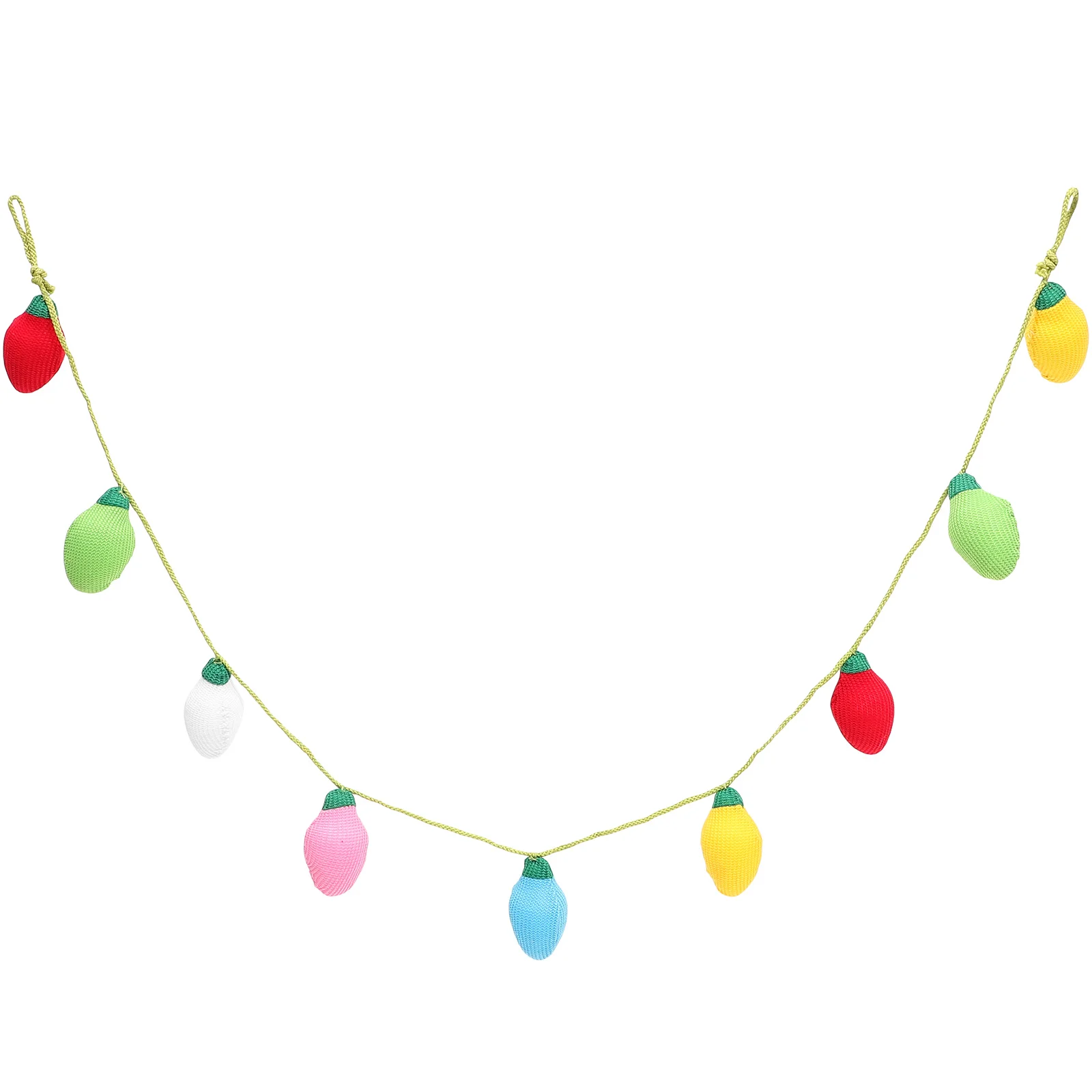 Красочная рождественская гирлянда Радужный фетровый баннер Украшение фонаря