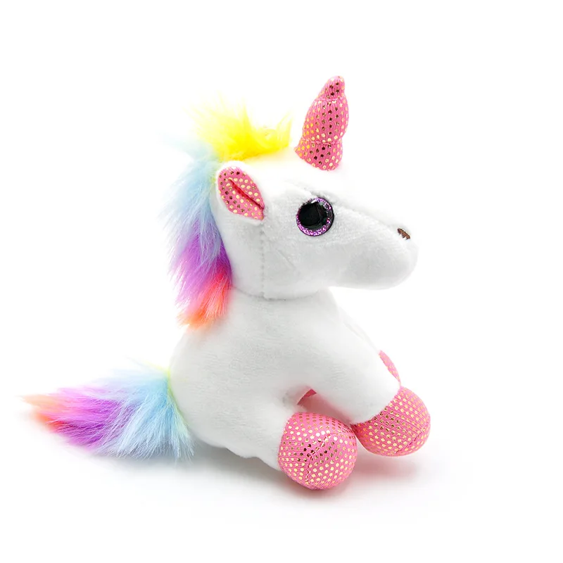 

New Unicorn Plush Toy Backpack Pendant Keychain Stuffed Animal Plush Keychains Small Pendant Bag Accessories