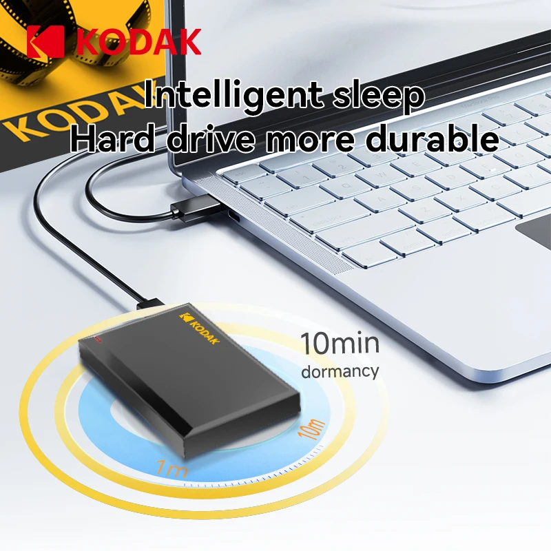 Фото Портативный внешний жесткий диск Kodak P190 5 Гбит/с 500 ГБ 1 ТБ 2 ТБ USB 3.0, легкий, для ПК, планшетов, PS5, XBOX, ноутбуков, настольных компьютеров №2