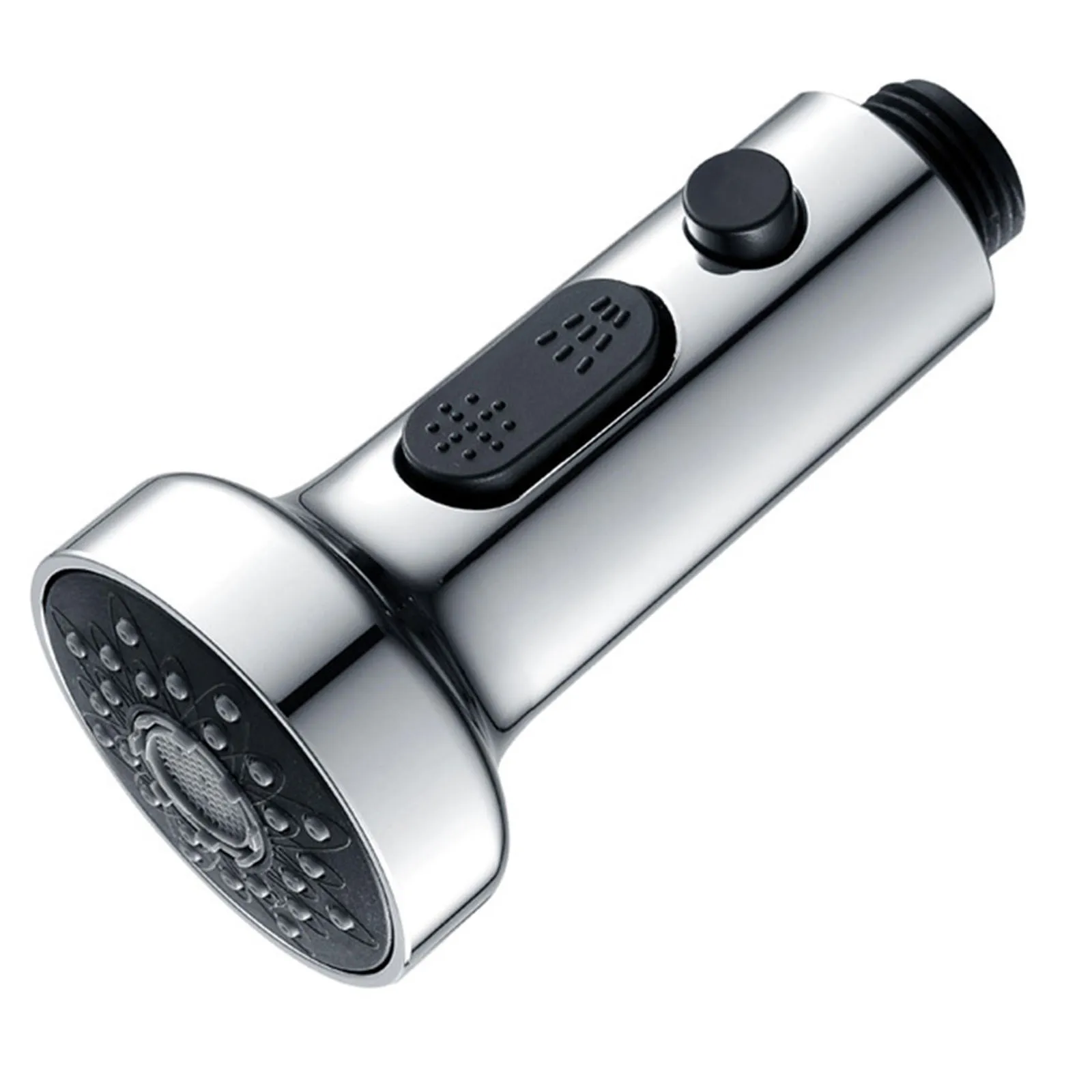 

Смеситель для кухонной мойки, насадка для распылителя воды, поворотная запасная насадка для распылителя для соединения 1/2 дюйма, вытяжной шланг, ABS, хром