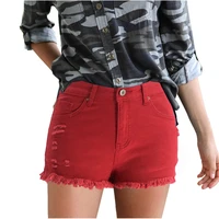 yp669 womens jeans 2022 spring and summer new fashion casual ripped tassel denim shorts