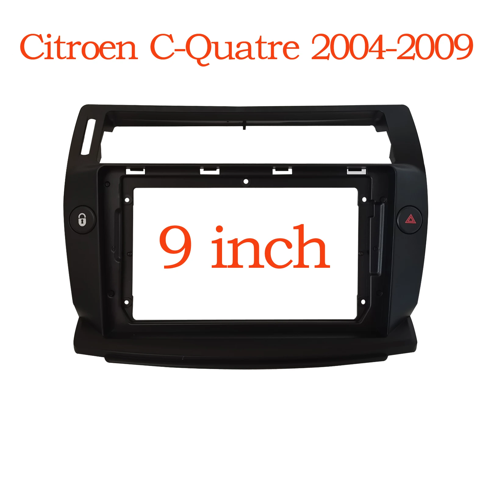 2 Din автомобильный радиоприемник лицевая панель рамка для Citroen C-Quatre 9 дюймов