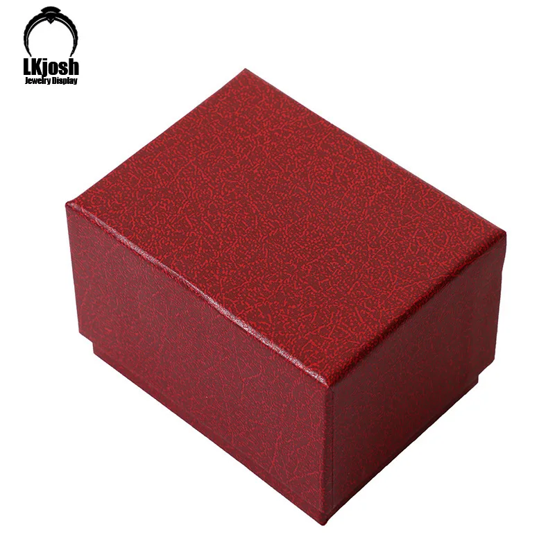Однотонная коробка для часов с узором Личи простая бумажная драгоценностей