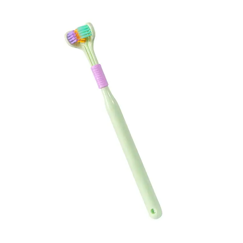 

Three-sided Toothbrush 3-sided Toothbrush For Tooth Cleaning All-round Cleaning V-shaped Brush With Non-slip Handle Completely