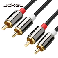 jckel 2rca to 2 rca coaxial audio cable 3 5 jack stereo rca audio cord 2m 3m 5m for home theater dvd tv amplifier cd soundbox