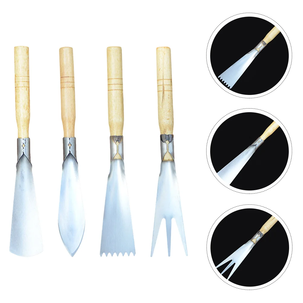 4 шт. лопатка из нержавеющей стали садовая лопата инструмент лопаты инструменты