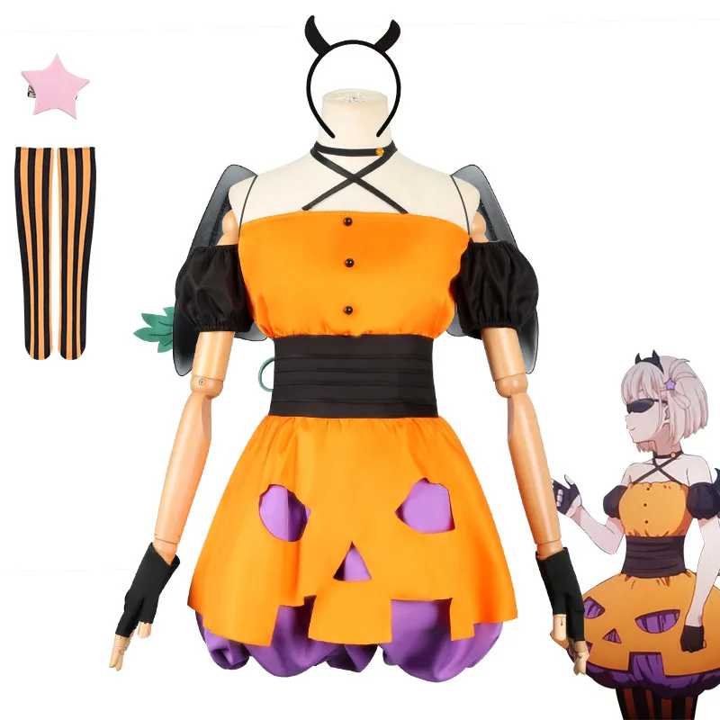 Halloween Lycoris Recoil Nishikigi Chisato Costume Cosplay Takina Cosplay zucca gonna diavolo uniforme vestito vestito rifornimenti del partito