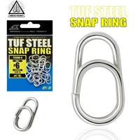 wh 2022new fishing rings stainless steel split rings high quality strengthen solid ring lure connecting ring fishing accessories
