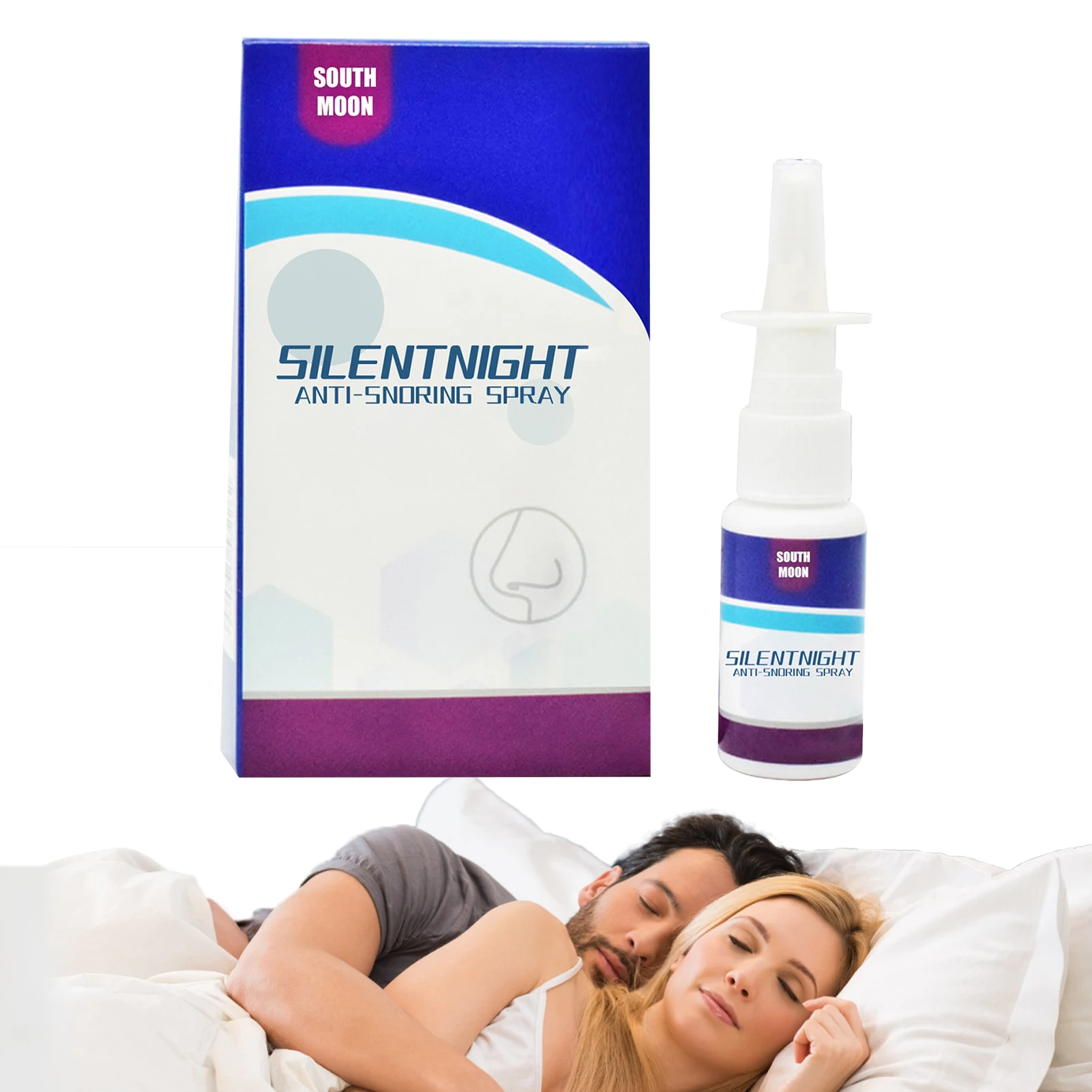 

Спрей от храпа, естественный спрей для облегчения дыхания, Пробка От Храпа для комфорта носа, улучшенного сна, против храпа, спрей для горла ...