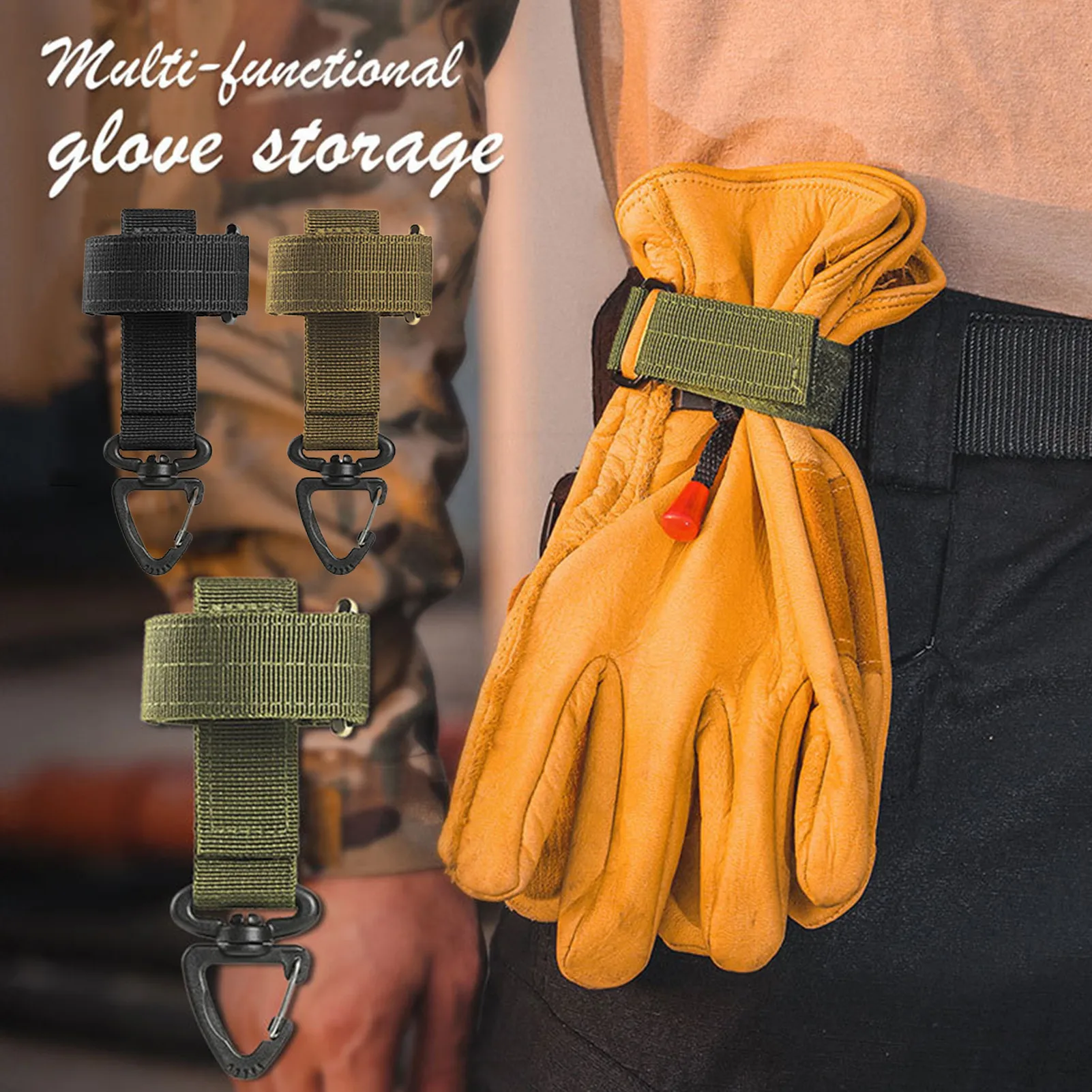 

Firefighter Glove Strap Rescue Glove Clips For Work Glove Clips For Construction With Swivel Snap Hook Emergency Firefighting