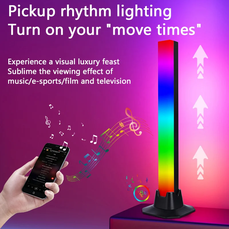 Светодиодная настольная лампа RGB от MONCBET 30 см с USB-управлением для спальни и