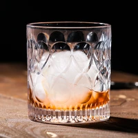 classical water wine glass cocktail carved whiskey glass cup transparent eco friendly bicchieri vetro kitchen reusable cup