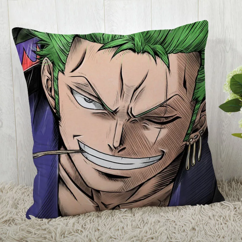 

Наволочка под заказ, аниме чехол для подушки Zoro, современный домашний декоративный чехол для подушки для гостиной 45x45 см, 40x40 см