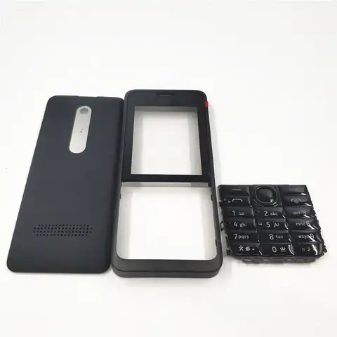 10 шт./лот Оригинальный чехол для Nokia Asha 301 N301 версия с двумя картами + английская клавиатура + задняя крышка аккумулятора