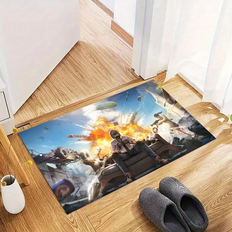P-Playerunknowns Battlegrounds Напольный Коврик 1 Шт. Противоскользящий Резиновый Ковер Для