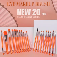 20pcs fluorescent makeup brush set blush loose powder eyeshadow foundation makeup brushes womens beauty cosmetics tools