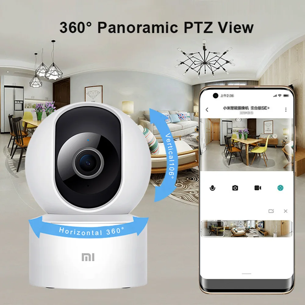 Умная камера видеонаблюдения Xiaomi SE 360 PTZ 1080P HD с Wi-Fi ии