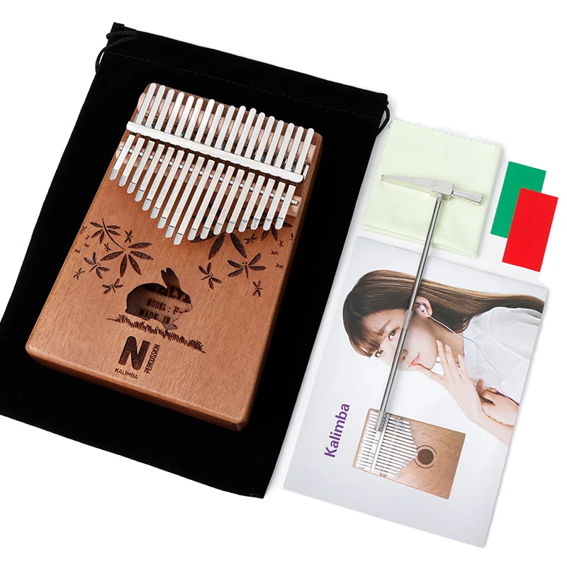 Kalimba 17 Keys Thumb Piano Musical Instruments Kalimba Piano High Quality Handguard Wood Mahogany Mbira Body