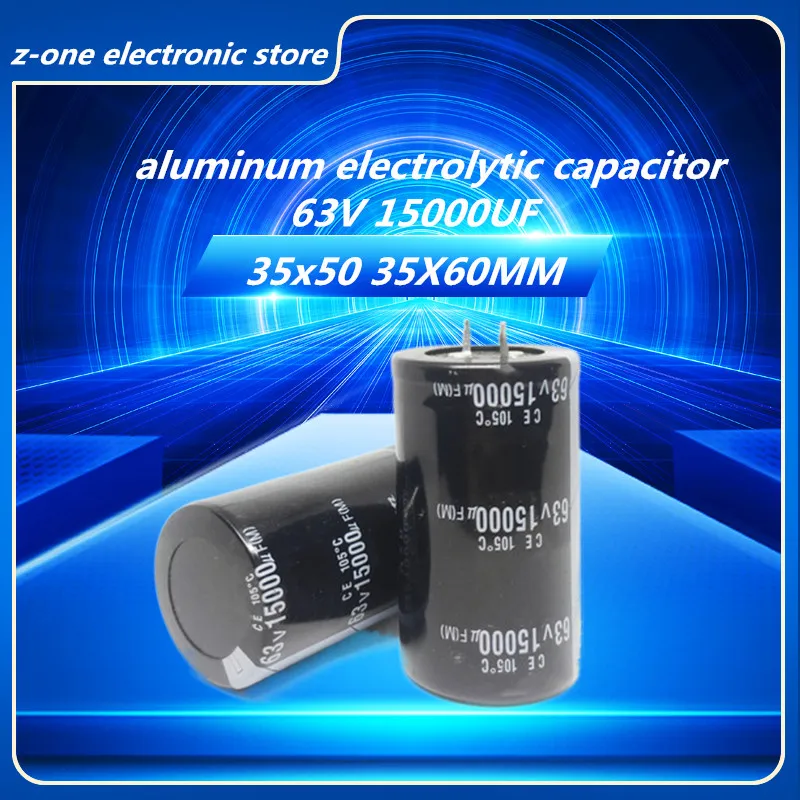 

2pcs-5pcs 63V15000UF ox horn aluminum electrolytic capacitor 63V 15000UF 35x50MM 35X60MM