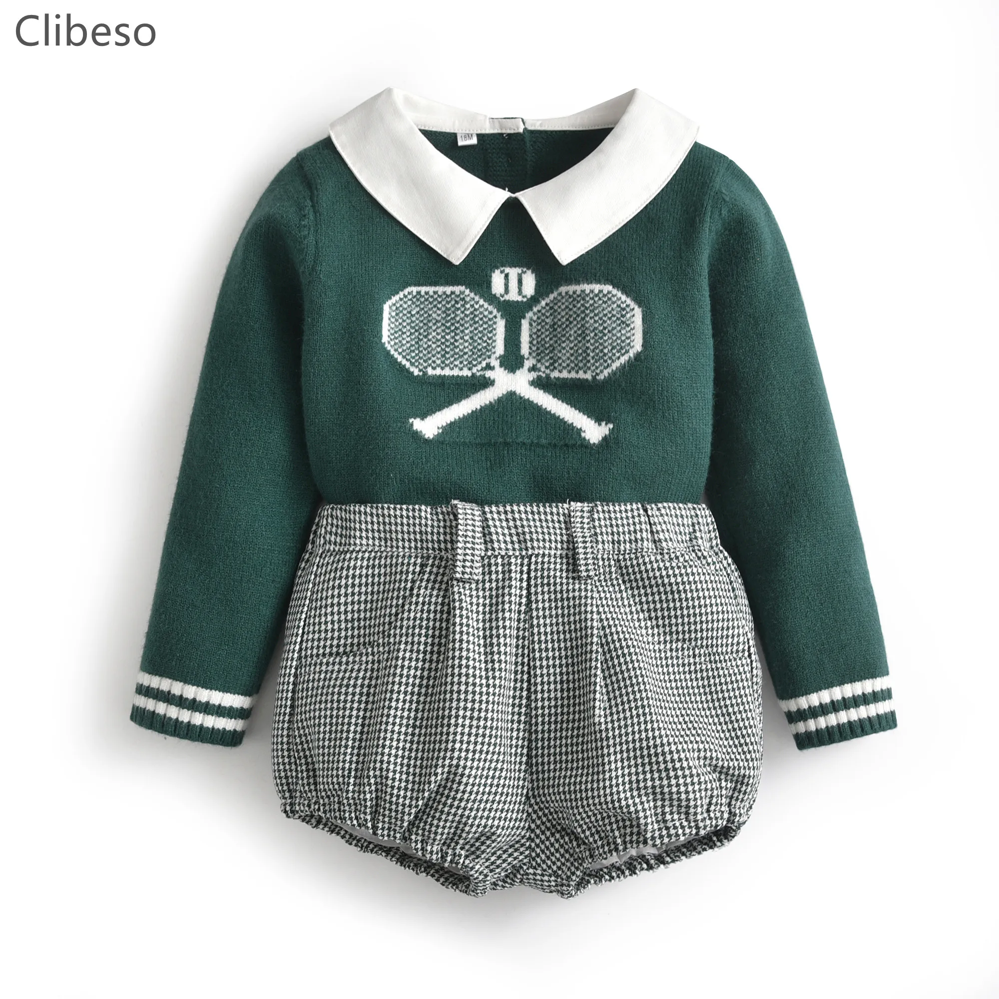 Baby Boy Set Knitwear Clothing 2022 New Boy Brand Outfit Toddler Girl Knit Sweater Shorts Suit Kids Winter Clothes for Children