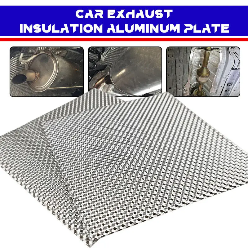 

7 Sizes Aluminum Heat Shield Floor Pan Fuel Tank Auto Motorcycle Exhaust Pipe Fire Protection Insulation Mat Material 100/500mm