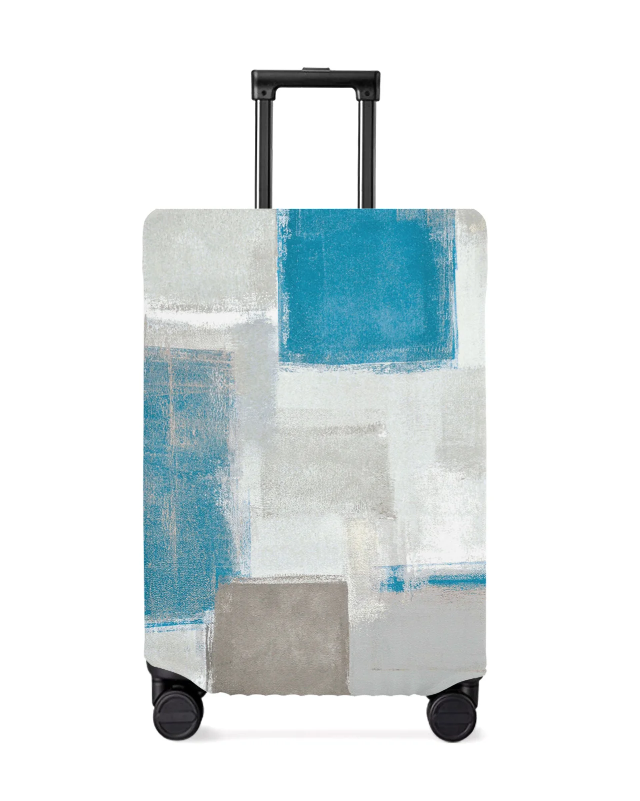 

Blue Smudge Paint Abstract Texture Travel Luggage Cover Elastic Baggage Cover Suitcase Case Dust Cover Travel Accessories