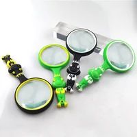 outdoor adventure magnifying glass does not hurt glass lens anti fall rubber reading frog magnifying glass childrens day gift