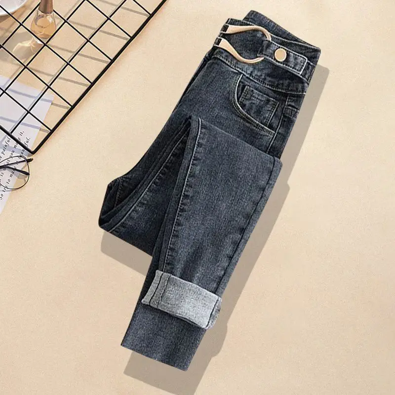 Весенне-осенний шикарный полосатый бандажный короткий свитер пуловер джинсовые