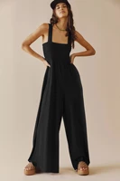 elegant mid length womens overalls 2022 new products sleeveless tube top commuter sexy vest jumpsuit loose wide leg pants