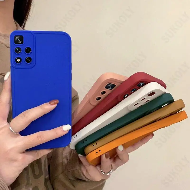 

Luxury Square Liquid Silicone Case For Xiaomi Mi 11 Lite 10T Pro 11T 9T Poco F3 M3 K40 Pro Redmi 9T Note 11 10 9 9S 8 Soft Cover