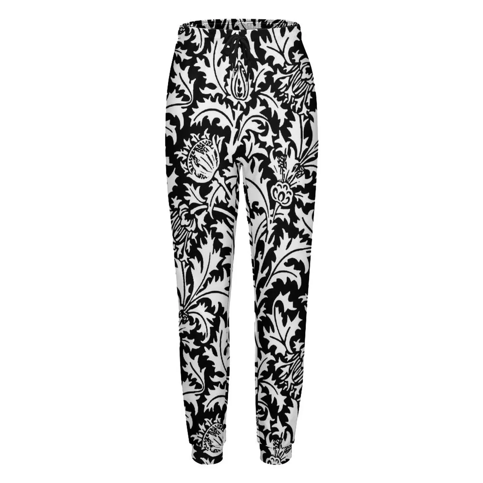 Брюки-джоггеры в стиле модерна Уильям Моррис Дамасские спортивные штаны уличном