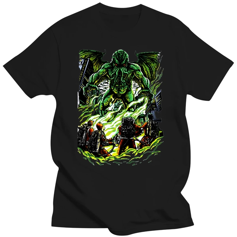 

Fallout Men T-shirt Lovecraft Cthulhu GodBusters Legendary Phoenix Man T Shirts Crewneck Short Sleeve 100% Cotton Tops Tees