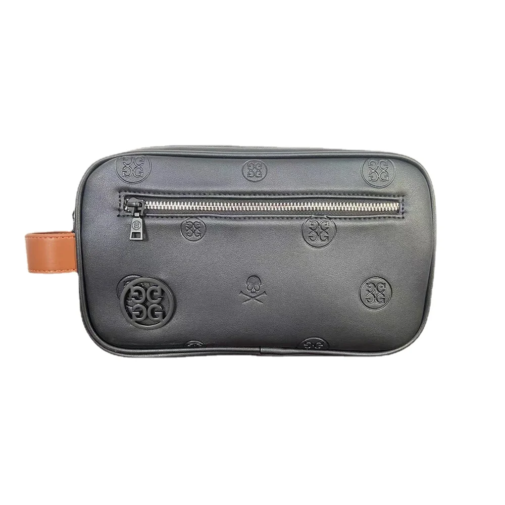 

2023 New Golf Bag Men's Large Capacity Two Zip Golf Pouch Fashion Golf Ball Bag PU Portable Golf Handbag for Men and Women패션