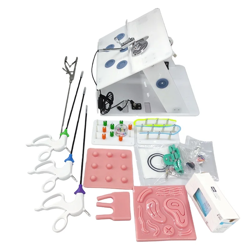 laparoscopic training instruments trainer box simulator laparoscopy training box simulator with HD laparoscopic camera