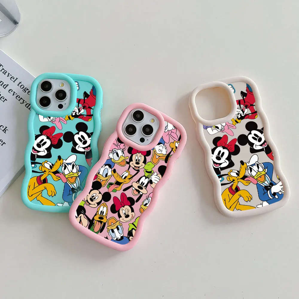 Милый мультяшный Забавный чехол для телефона с Микки-Микки Samsung S24 S23 S22 S21 S20 FE Ultra J7