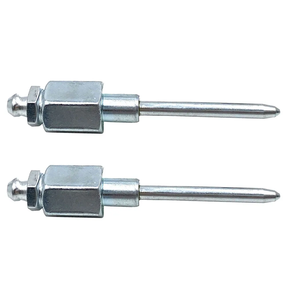 

2pcs Grease Needles Kit Zinc Plating Grease Needle Nozzle With 1/8 Inch NPT Threads With Tips Silver For Angle Grinder 224399-1