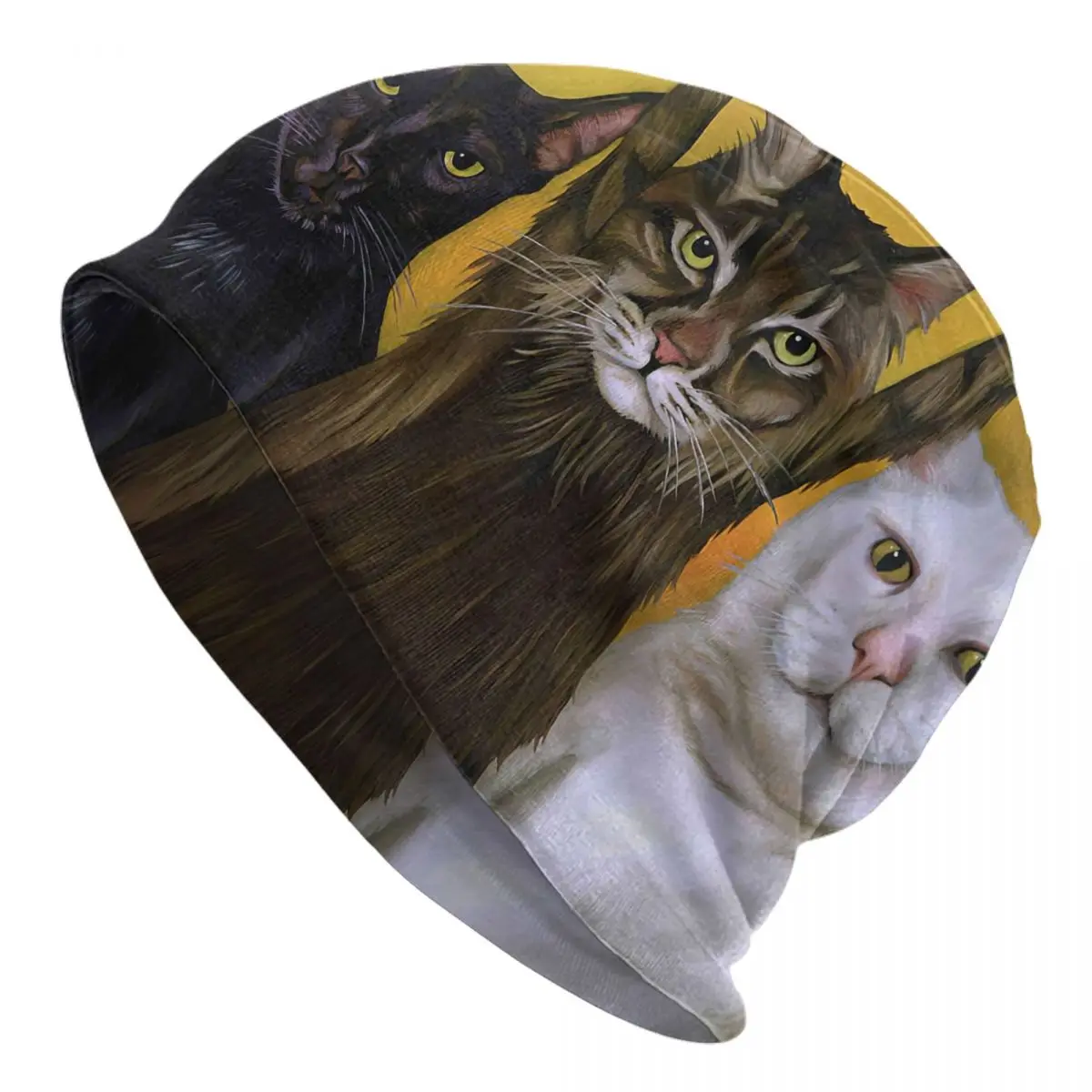 

Cats Striking For Better Living Conditions . Adult Knit Hat Pullover Cap Comfortable Adult Men's Woman Knit Hat